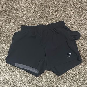Gym shark shorts w/liner